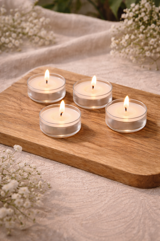 Unscented Tealights (Clear Cup)